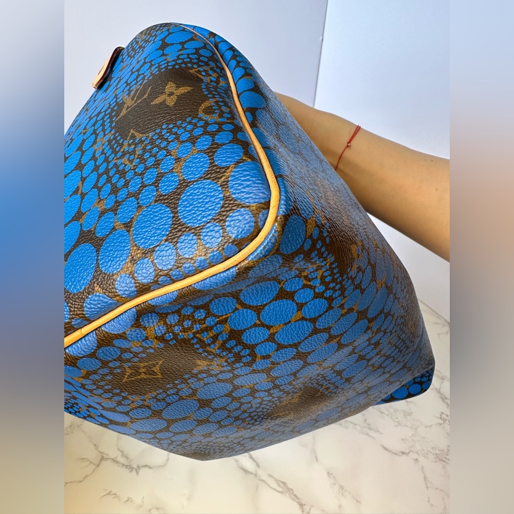 Louis Vuitton Yayoi Kusama Speedy 30 Blue - Picture 15 of 16
